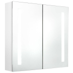 LED vannitoa peegelkapp, l&auml;ikega valge, 62x14x60 cm CFE9953755