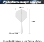Wlhgh noolevarsed ja noolesuled, komplekt, 12 t&uuml;kki vastupidavad varsed ja suled, 2-in-1 noolem&auml;ngu tarvikud (2ba)