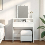 tualettlaud LEDiga, valge, 80x41x144,5 cm CFE1377006