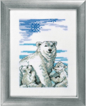 Permin 92-8320 ristpistes komplekt Polar Bear Ii, loendatud muster, 17 x 22 cm