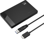 V&auml;lise k&otilde;vaketta adapter Ewent 2.5 tolline k&otilde;vaketta korpus, usb type a ja type b 3.2 (gen1) kuni 5 gbps, v&auml;line k&otilde;vaketta korpus, sata iii/uasp korpus, 9.5 mm ja 7 mm abs ssd hdd korpus, t&ouml;&ouml;riistavaba, ilma kruvideta
