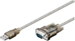 Goobay 68875 usb serial rs 232 konverter, l&auml;bipaistev, 1.5 m pikkus