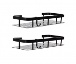 Alumiiniumist vannitoa riiul DualStore, 30x13x4.7cm