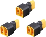 Boladge xt90 paralleelne pistik 1 emane kuni 2 isane adapteri splitter nelikopteri multikopteri rc lipo akupakile, 3 tk