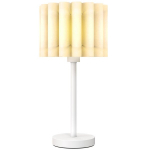Retro-stiilis lauavalgusti, &ouml;&ouml;lamp, plastikust kuppel, nupul&uuml;liti, valge