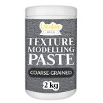 Creative Deco j&auml;medateraline struktuurpasta 2 kg, tumehall modelleerimismass kunstiprojektideks, akr&uuml;&uuml;lv&auml;rvimiseks | Lihtne kasutada 3D-efektideks | Liivane struktuur