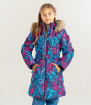 Huppa T&uuml;drukute talvemantel YACARANDA, navy pattern