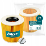 2x &Otilde;hufilter K&auml;rcher WD3 WD2 SE 4001 MV2 MV3 NT27 A2004 tugevdatud