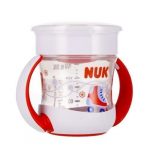 NUK Tilkuvaba Magic Cup tass k&auml;epidemetega 160ml 6m+ punane