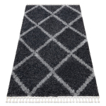Vaip UNION 3482 kontrollige, hall Tupsud berberi Maroko shaggy