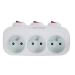 Pistikuadapter Esperanza ELK307W 3 Pistikupesad