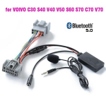 Handsfree seade Auto Bluetooth 50 Juhtmevaba telefonik&otilde;ne Aux In adapter Volvo C30 S40 V40 V50 S60 S70 C70 V70 Xc70 S80 Xc90 mikrofoniga.