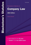 Blackstones Statutes on Company Law, Blackstones Statutes on Company Law