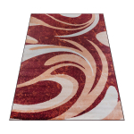 Vaip 160x220 cm BCF beež punane elutuppa moekad mustrid l&uuml;hikese karvaga