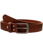 Naiste nahkrihm &uuml;mmarguse metallpandlaga, 30 mm, heledapruun