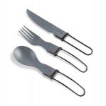 Matka s&ouml;&ouml;giriistade komplekt GSI Outdoors Tekk Trio Folding Cutlery Set, 3-osaline.