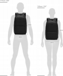 Linnaseljakott Pacsafe Metrosafe LS450 RFID-kaitsekihiga varguse vastu, t&uuml;rkiissinine