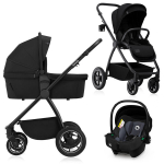 Universaalne jalutusk&auml;ru Lionelo Meril 3in1, Black Onyx