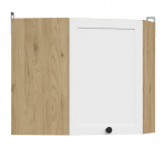 Seinale paigaldatav k&ouml;&ouml;gikapp Black Red White Junona Line, valge/pruun