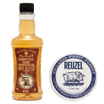 Reuzel Grooming Tonic stiilivedelik 350ml + Reuzel Clay Matte Pomade D Argile keskmise tugevusega matt juuksepomade 35g