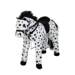 Ratsutamise hobus BabyTrold Leopard, valge/must