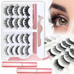 Magnetiliste ripsmete komplekt 10 paari + pintsetid + 2x silmalainer