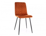 4-tooline komplekt Signal Meble Daren Velvet, oranž