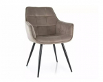 2-tooline toolikomplekt Signal Meble Lilia Velvet, pruun
