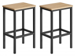 2-baaritooli komplekt Leobert LBC065B11, sonoma tamm/must
