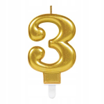 Kuldne s&uuml;nnip&auml;evak&uuml;&uuml;nal number 3,7 cm