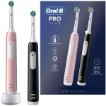 Oral-B Pro Series 1 Kaks T&uuml;kki, Roosa ja Must Elektroharjad, 2 Harjapead, Braun'i Disainiga