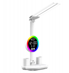 Laud LED-lamp termomeetri, kuup&auml;eva, kella ja RGB-ekraani valgustusega
