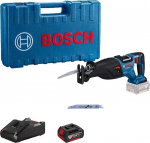 Akutikksaag Bosch GSA 185-LI, 18 V, aku ja laadija