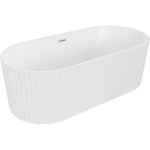 Vann Mexen Paola, 170 x 80 cm, White matt + Brushed nickel &uuml;levool