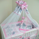 Voodipesukomplekt Ankras, roosa, 2 osa