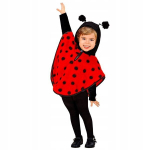 Lepatriinu kost&uuml;&uuml;m - pont&scaron;o, punane/must