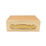 Kuldne kinkekarp sanga ja magnetiga, 24x18x8 cm