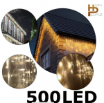 Happy People andy kuldsed 500LED k&uuml;&uuml;nlad v&auml;liruumiks, 25m. flash