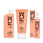 ICE PROFESSIONAL komplekt &bdquo;Curl My Hair&ldquo; &ndash; niisutav ja kaitsev hooldus lokkis juustele