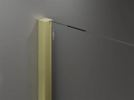Walk-in Du&scaron;inurk Mexen Velar, Brushed gold, 130 x 200 cm