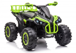&Uuml;hekohaline laste neljarattaline elektriauto ATV Quad GTS1199, must/roheline