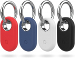 SmartTag2 &uuml;mbrised, 4 tk., silikoon, v&otilde;tmehoidjaga, mustad
