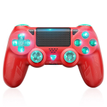 (1 vnt)&bdquo;Bluetooth&ldquo; belaidis valdiklis skirtas Ps4 RGB &scaron;viesos nuotoliniam žaidimų pultui su dvigubos vibracijos turbo klavi&scaron;ų vairasvirtėmis