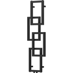 Mexen Grid dekoratiivradiaator, 1115 x 360 mm, 279 W, must