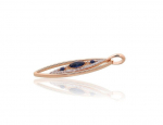 Kullast ripats teemantidega Diamond Sky "Princess Teardrop V", Golden