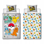 Kahepoolne "pokemon" voodipesu 140x200 cm