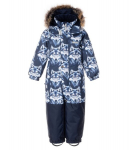 Lenne Poiste Talvekombinesoon 250 g 25319*2930, sinine/valge