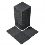 Terrassiplaadid 36 tk, plast, hall