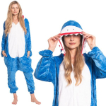 Naiste &uuml;hes t&uuml;kis Kigurumi pidžaama Onesie kombinesoon sinine hai 165-175 cm L