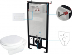Deante Neo Boro sisseehitatav raam tualettidele 6-&uuml;hes komplekt